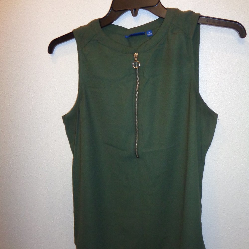 Apt. 9 Women's Tank Top With Zipper Size Medium